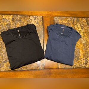 Two like new Huckberry 72 hour Proof Merino T-shirts in Black and Navy